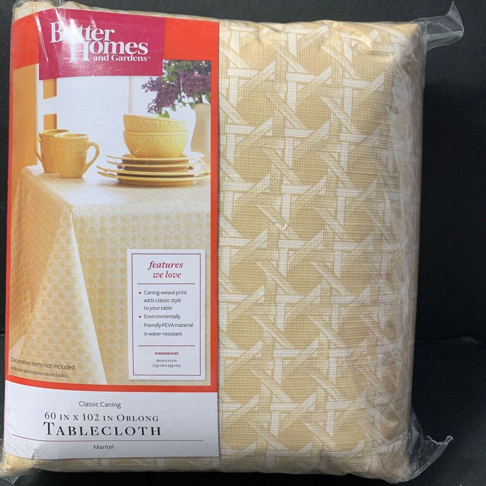Better Homes and Gardens Classic Caning Oblong Table Cloth  60 X 102